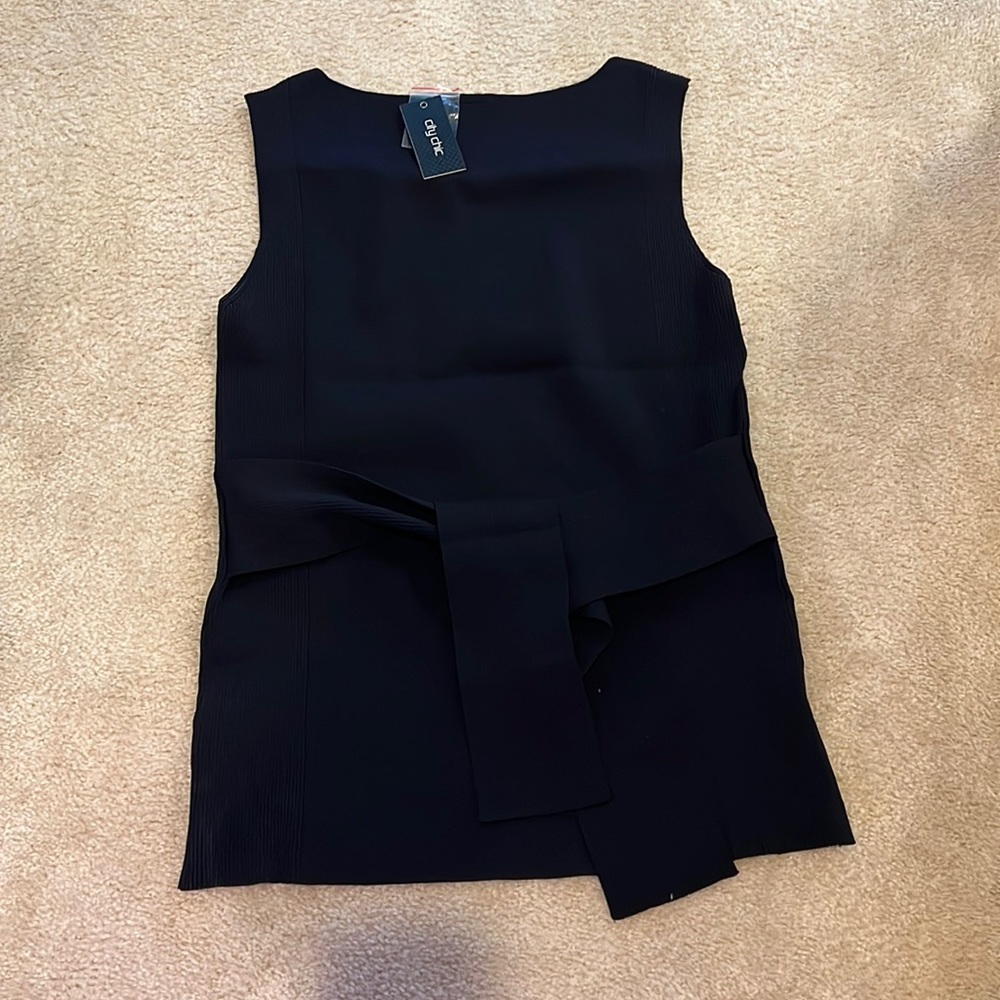 Top Knit Tie Waist sleeveless top